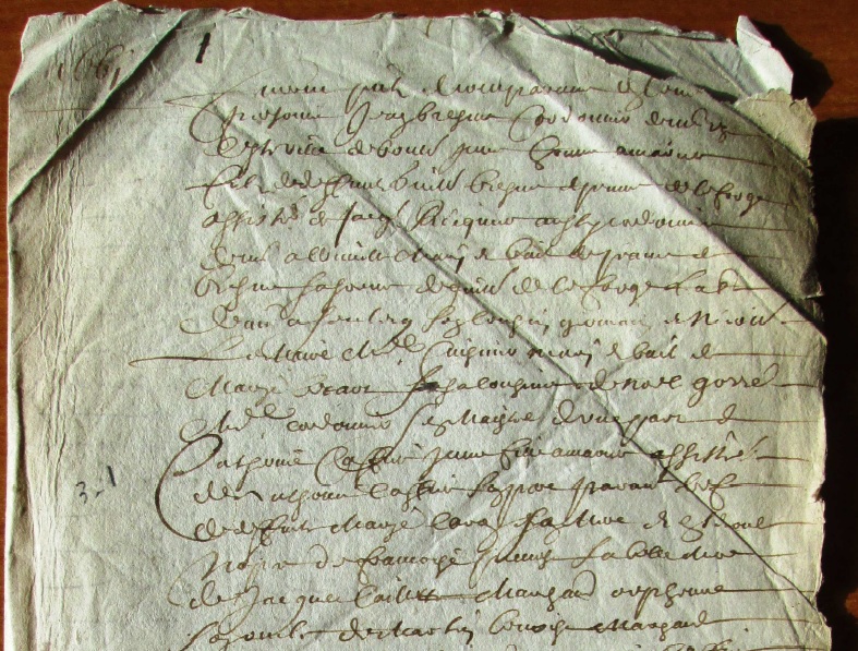 Marriage contract between Jehan de Bremme and Catherine Caffier