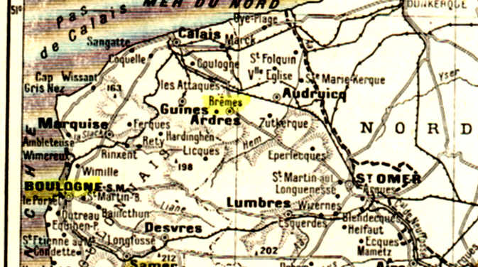 Carte du Pas-de-Calais