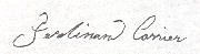 signature de Ferdinand Carrier